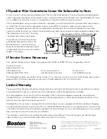 Предварительный просмотр 8 страницы Boston Acoustics PV700 User Manual