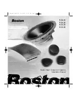 Boston Acoustics Rally RC420 Installation Manual предпросмотр