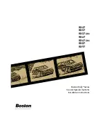 Boston Acoustics Rally RX47 Installation Instructions Manual preview