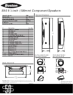 Предварительный просмотр 1 страницы Boston Acoustics S50 Specification