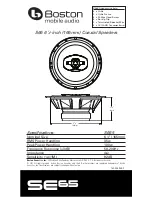 Preview for 1 page of Boston Acoustics S65 Specifications