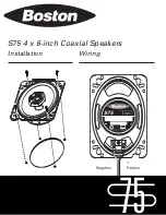 Preview for 2 page of Boston Acoustics S75 Specification