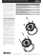 Предварительный просмотр 2 страницы Boston Acoustics SL65 Install Manual