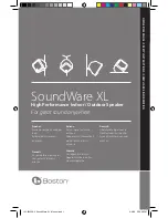 Boston Acoustics SoundWare XL Owner'S Manual предпросмотр