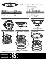 Предварительный просмотр 1 страницы Boston Acoustics SX65 Specifications