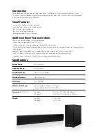 Preview for 3 page of Boston Acoustics TVee 300 Owner'S Manual