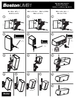 Предварительный просмотр 1 страницы Boston Acoustics UMB1 Specification