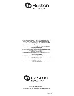 Предварительный просмотр 4 страницы Boston Acoustics Voyager 70 User Manual