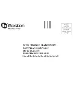 Предварительный просмотр 6 страницы Boston Acoustics Voyager 70 User Manual