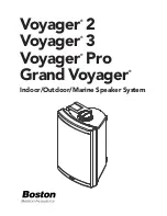 Preview for 1 page of Boston Acoustics Voyager Grand User Manual