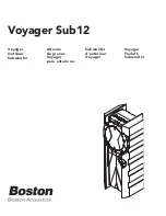 Boston Acoustics Voyager Sub12 User Manual preview