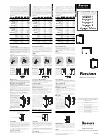 Предварительный просмотр 2 страницы Boston Acoustics Voyager Voyager 4 Manual