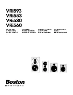 Preview for 1 page of Boston Acoustics VRi553 Manual