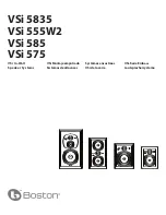 Preview for 1 page of Boston Acoustics VSi 555W2 Owner'S Manual