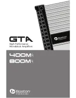 Предварительный просмотр 1 страницы Boston Mobile Audio GTA-400m User Manual