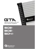 Предварительный просмотр 1 страницы Boston Mobile Audio GTA 602 Manual