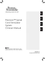 Preview for 1 page of Boston Scientific Precision Spinal Cord Stimulator System Clinical Manual