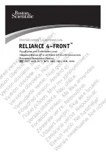 Предварительный просмотр 1 страницы Boston Scientific RELIANCE 4-FRONT DF4-LLHH Phisician'S Led Manual