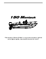 Предварительный просмотр 2 страницы Boston Whaler 150 Montauk Owner'S Manual