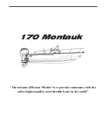 Предварительный просмотр 2 страницы Boston Whaler 170 Montauk Owner'S Manual