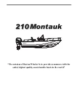 Preview for 2 page of Boston Whaler 210 Montauk Owner'S Manual