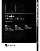 Boston ASW 650 A series Instructions For Use Manual preview