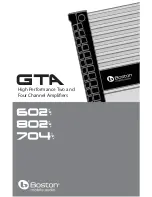 Preview for 1 page of Boston gta-602 Manual