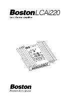 Boston LCAI220 User Manual preview