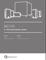 Предварительный просмотр 1 страницы Boston MCS 95 Service Manual