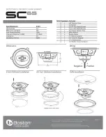 Предварительный просмотр 1 страницы Boston SC65 Quick Manual