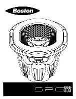 Предварительный просмотр 1 страницы Boston SPG555-2 Manual