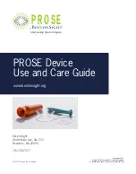 BostonSight PROSE Use And Care Manual предпросмотр