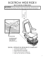 Предварительный просмотр 7 страницы Bostrom Seating WIDE RIDE II SEAT Operation And Service Parts Manual