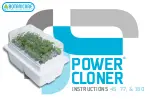 Preview for 1 page of Botanicare POWER CLONER 180 Instructions Manual