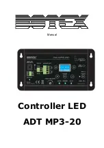 Botex Controller LED ADT MP3-20 Manual preview