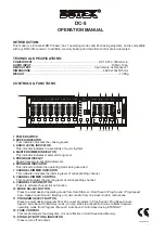 Botex DC-8 Operation Manual предпросмотр