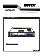 Botex DSP-12 Operating Instructions Manual предпросмотр