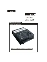 Предварительный просмотр 1 страницы Botex MPX-405 User Manual