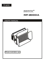 Botex RP-2000A User Manual предпросмотр