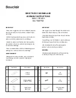 Предварительный просмотр 1 страницы Bouclair 9387752 Assembly Instructions