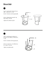 Preview for 3 page of Bouclair 9396834 Assembly Instructions