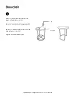 Preview for 4 page of Bouclair 9396834 Assembly Instructions