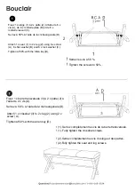 Предварительный просмотр 3 страницы Bouclair 9396947 Assembly Instructions