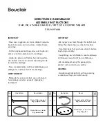 Предварительный просмотр 1 страницы Bouclair 9397688 Assembly Instructions Manual