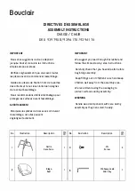 Bouclair 9397958 Assembly Instructions предпросмотр