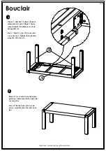 Preview for 3 page of Bouclair 9398564 Assembly Instructions