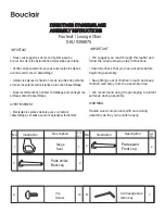 Предварительный просмотр 1 страницы Bouclair 9398675 Assembly Instructions