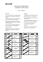 Предварительный просмотр 1 страницы Bouclair 9399412 Assembly Instructions