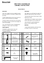 Bouclair 9399415 Assembly Instructions предпросмотр