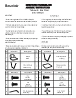 Предварительный просмотр 1 страницы Bouclair 9399424 Assembly Instructions